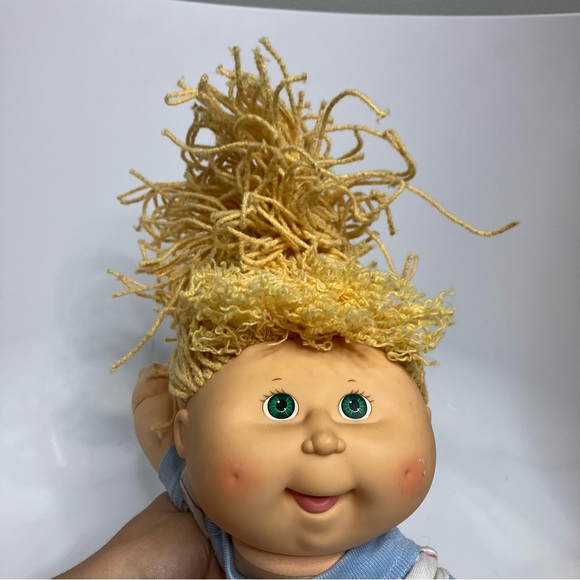 Vintage Cabbage kids patch doll first edition 1990 hasbro blonde hair green eyes - Picture 2 of 6
